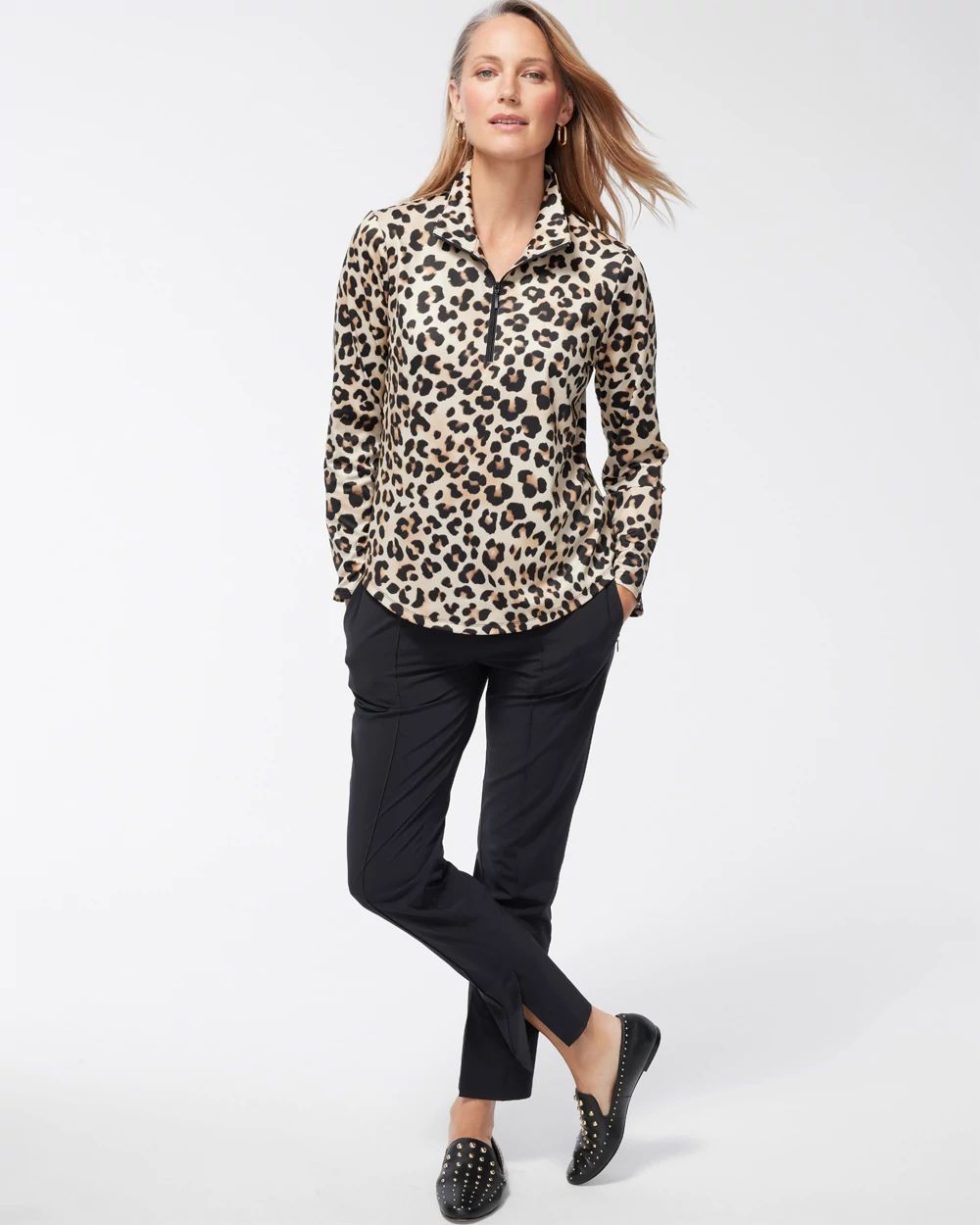 Zenergy UPF Animal Print Long Sleeve Top | Chico's